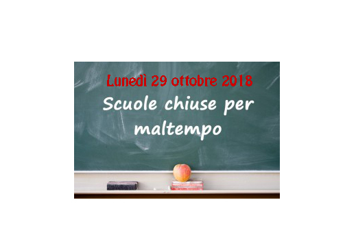 Chiusura scuole pubbliche e private del Comune di Ariccia per il 29 ottobre 2018 per Allerta Meteo Chiusura scuole pubbliche e private del Comune di Ariccia per il 29 ottobre 2018 per Allerta Meteo