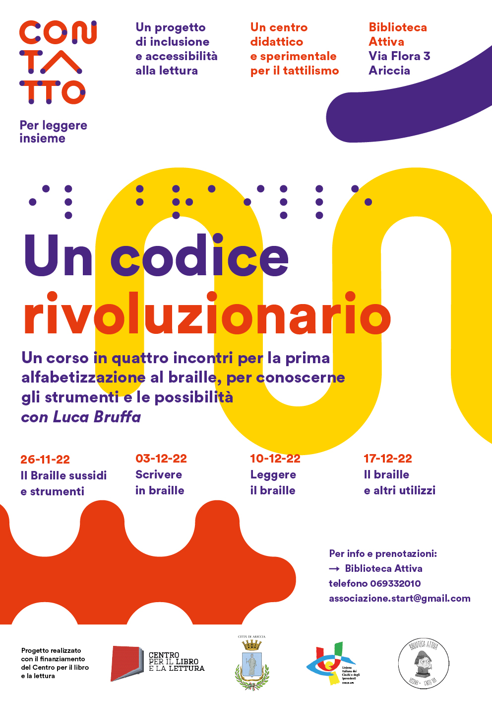 "Con-tatto: per leggere" insieme presenta IL BRAILLE 4