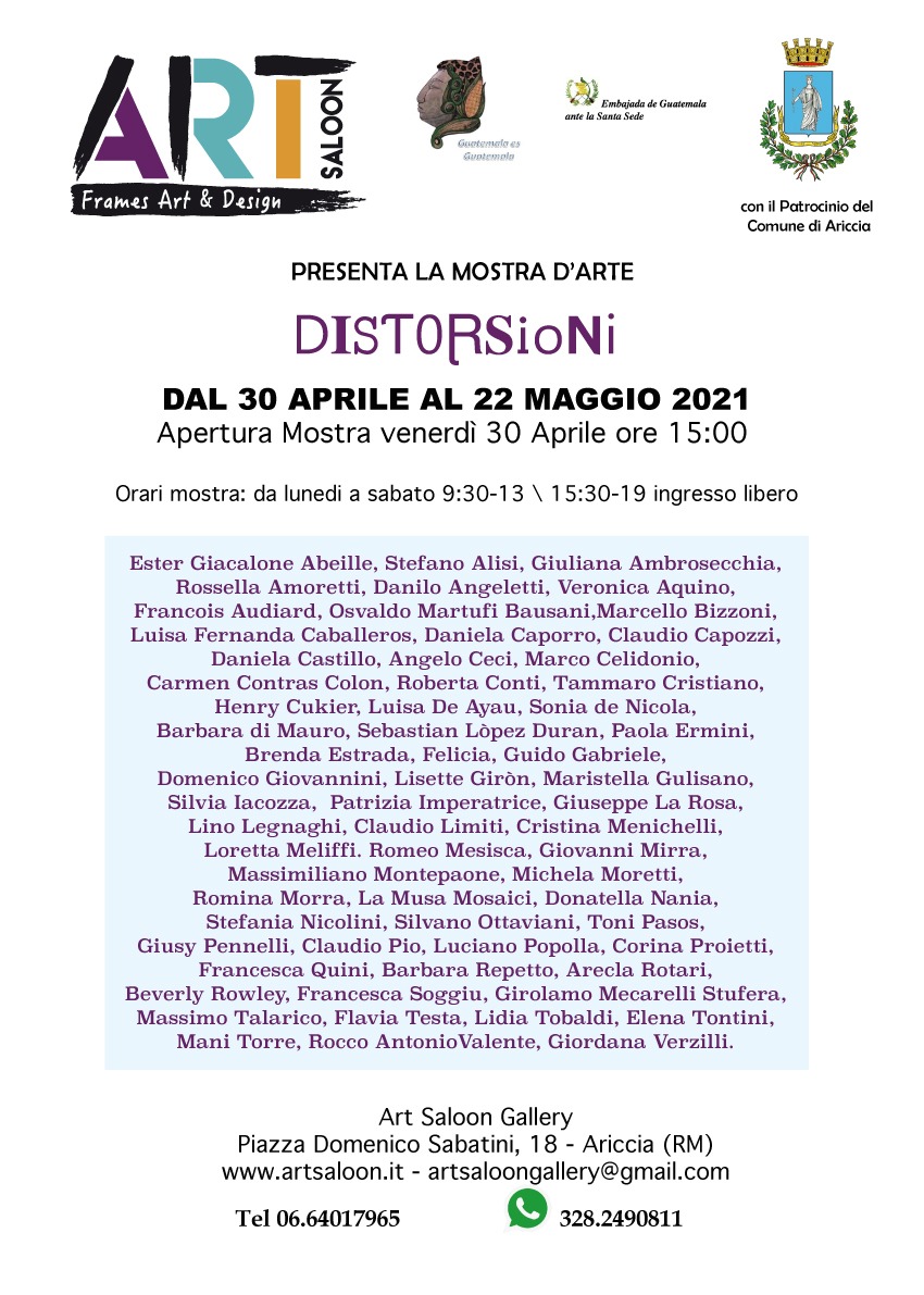 ART Saloon presenta la mostra d'arte “Distorsioni“