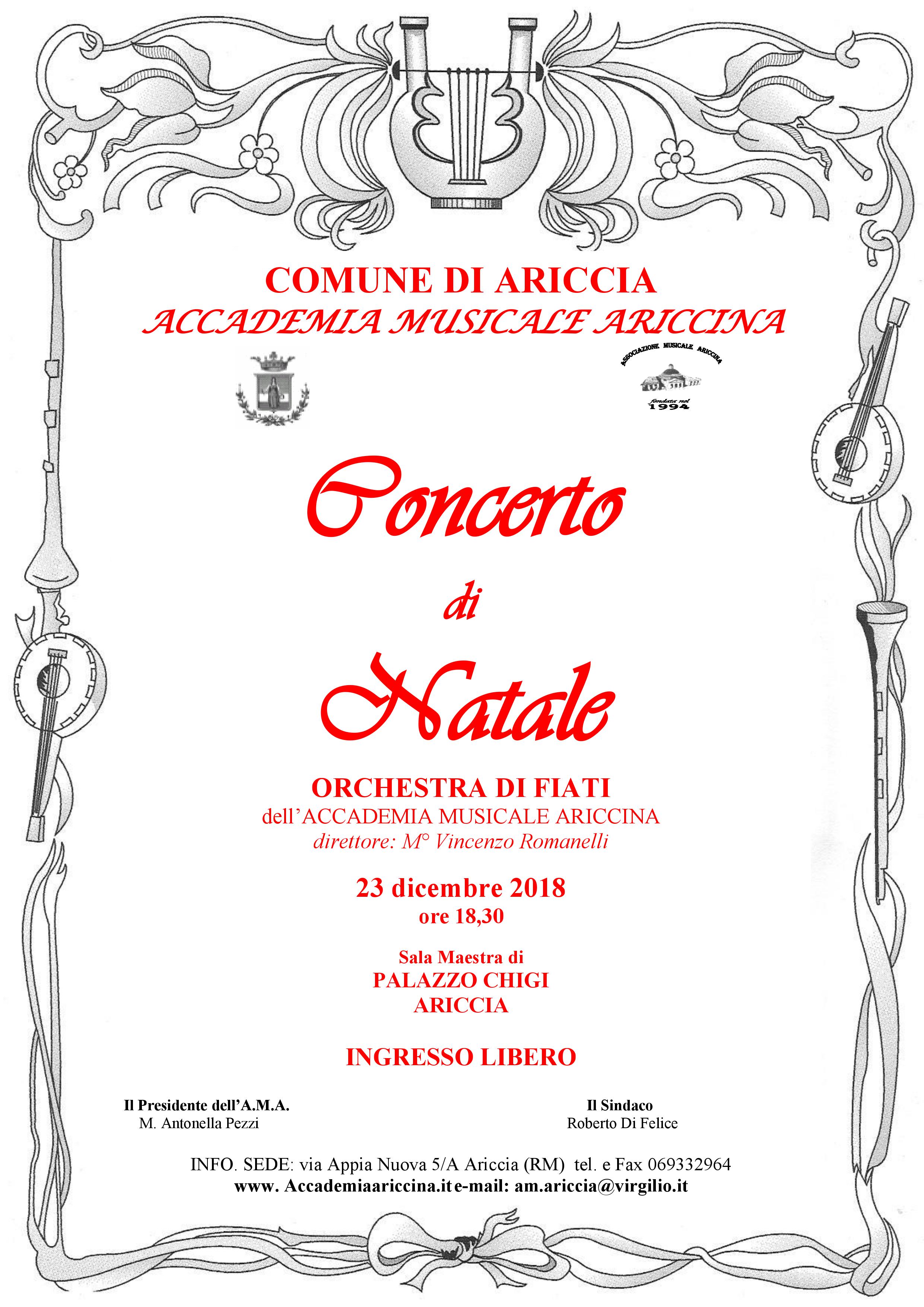 Concerto di Natale 2018 