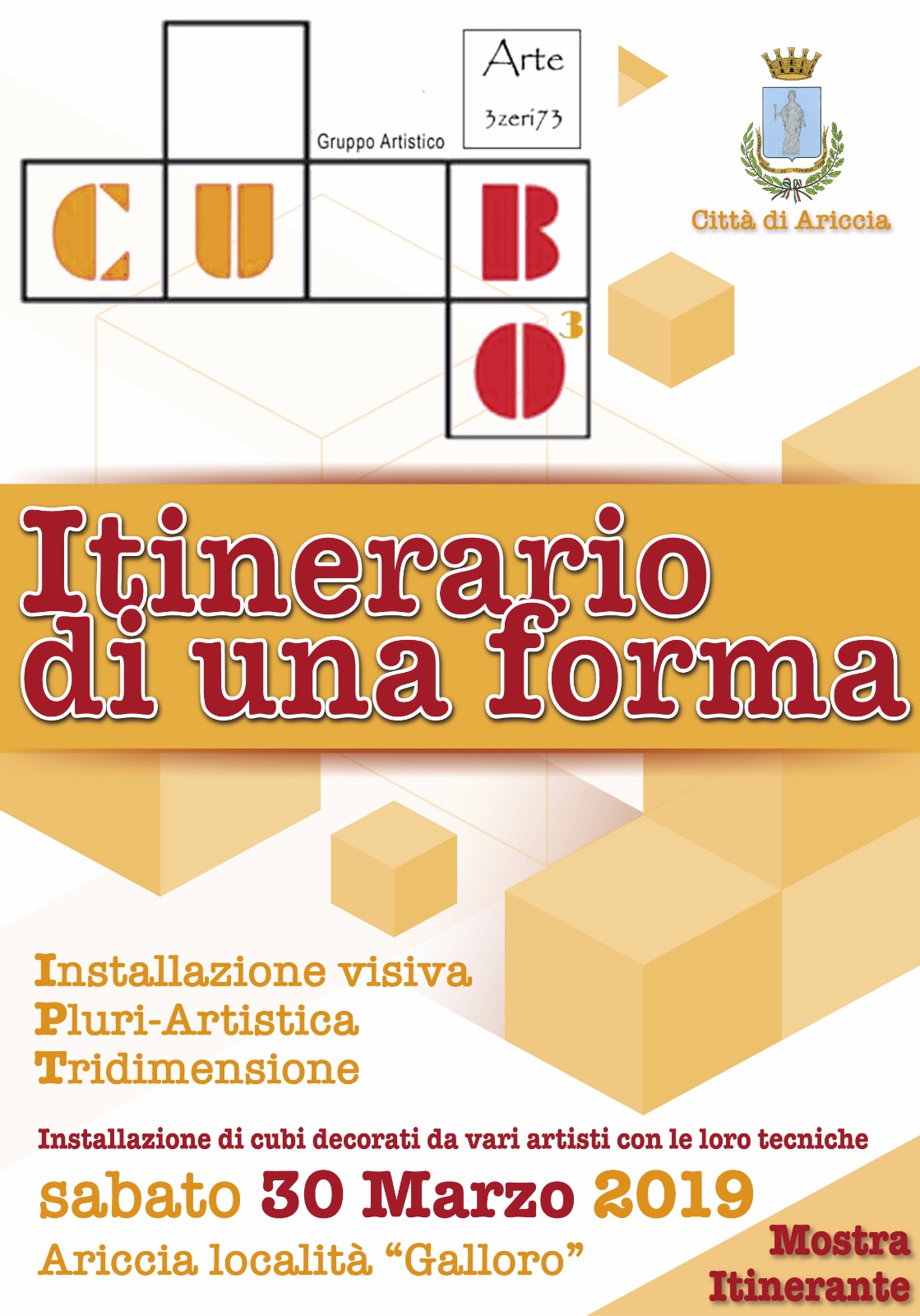 "ITINERARIO DI UNA FORMA" Mostra d'Arte Contemporanea