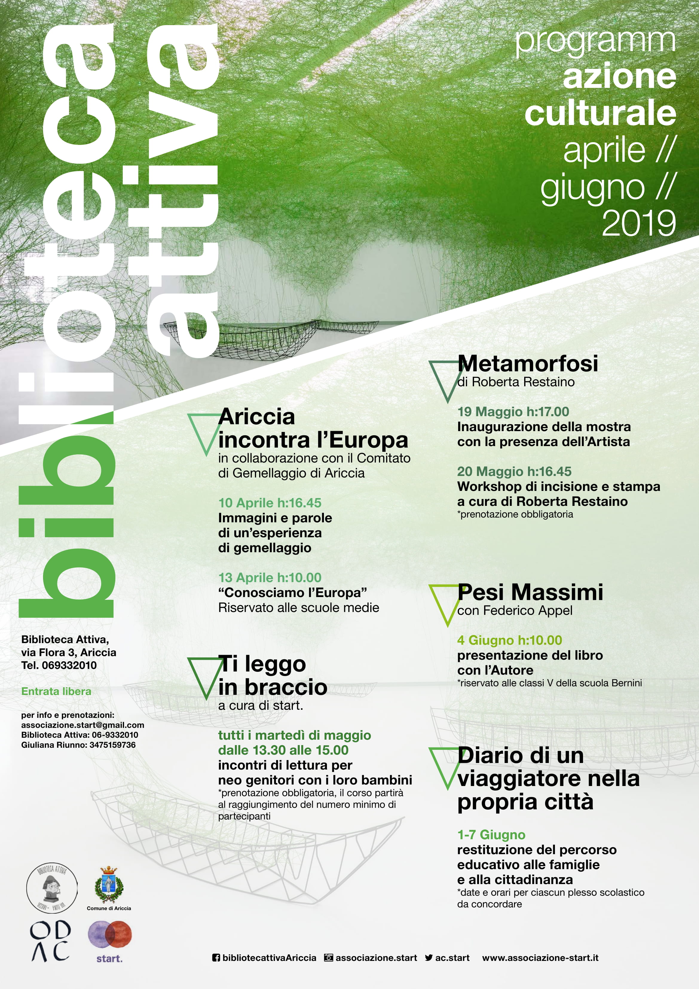 ProgrammAzione Culturale Aprile/Giugno 2019 