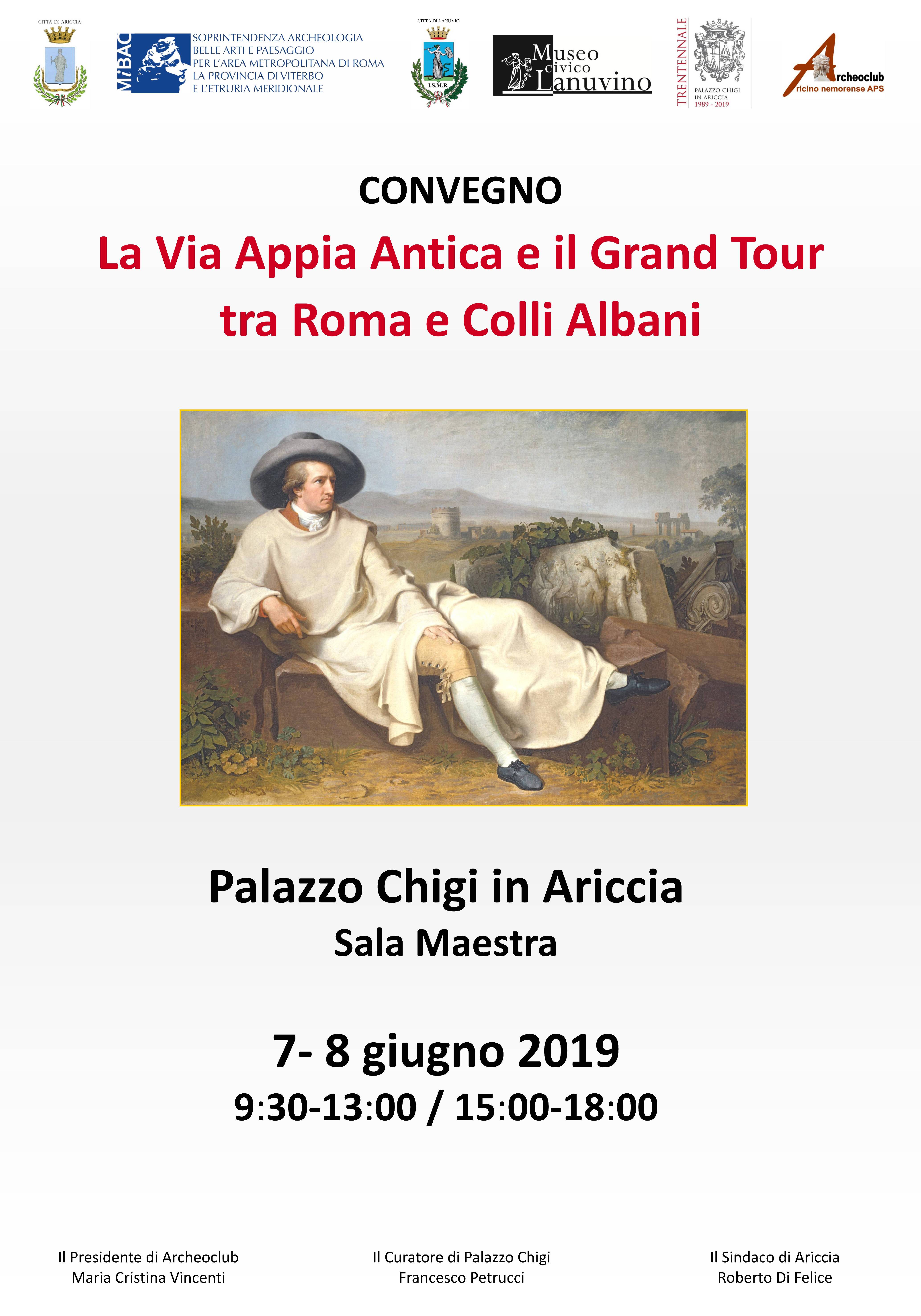 La Via Appia Antica e il Grand Tour    tra Roma e Colli Albani 
