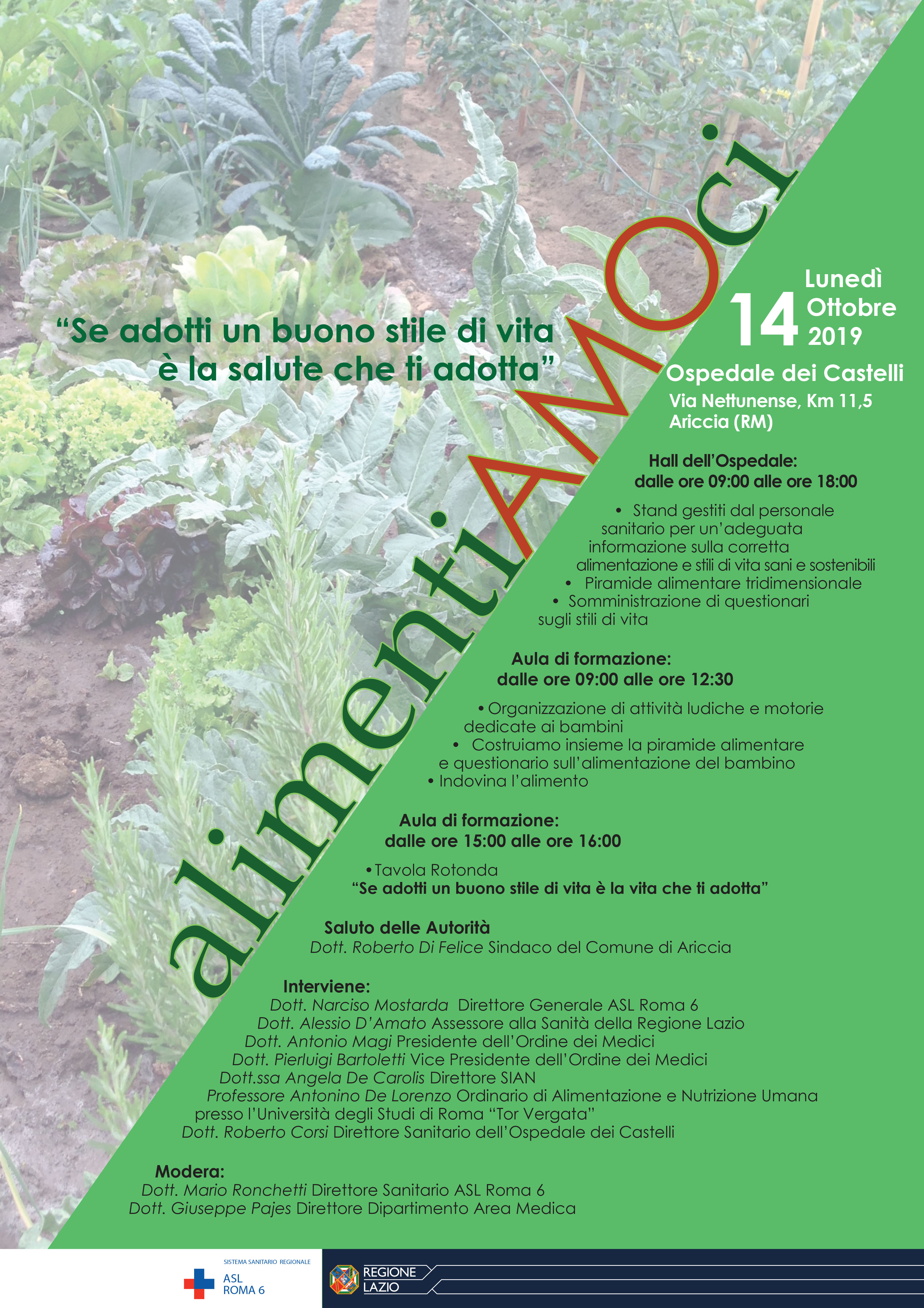 AlimentiAMOci: se adotti un buon stile di vita è la salute che ti adotta