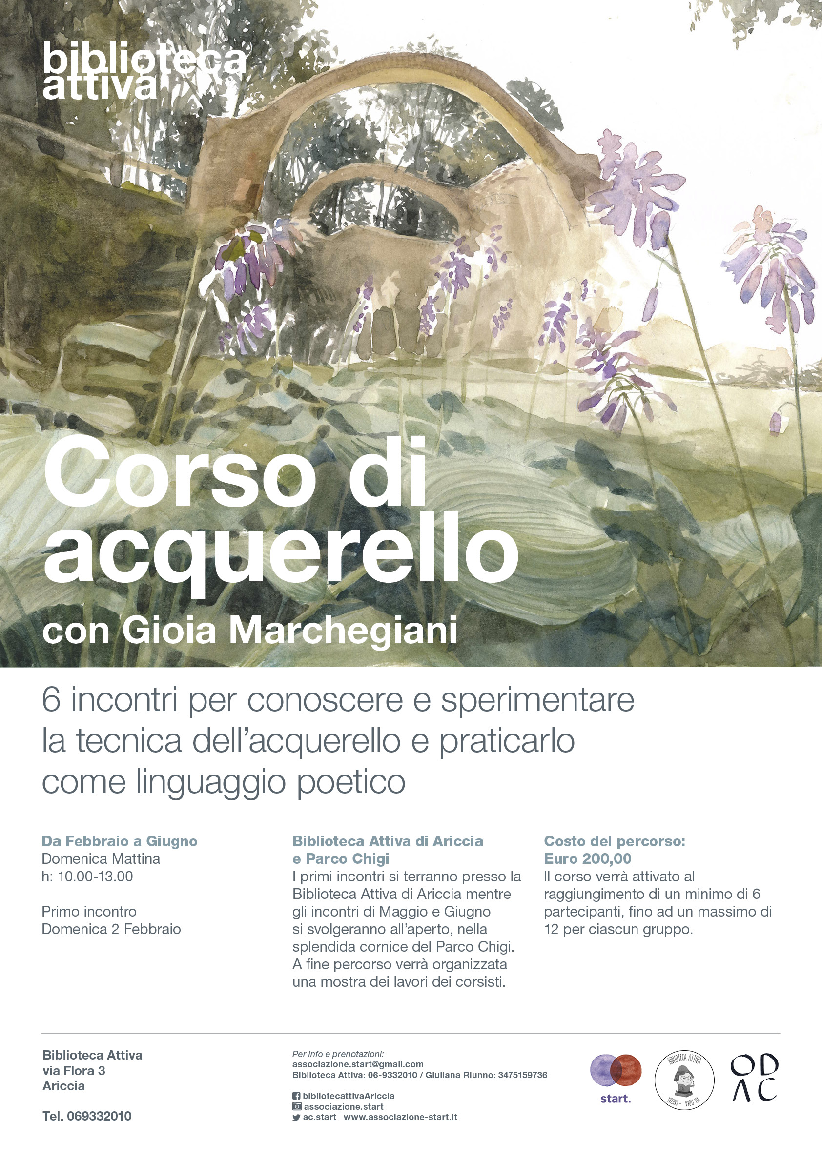 Corso di acquerello a cura di Gioia Marchegiani 