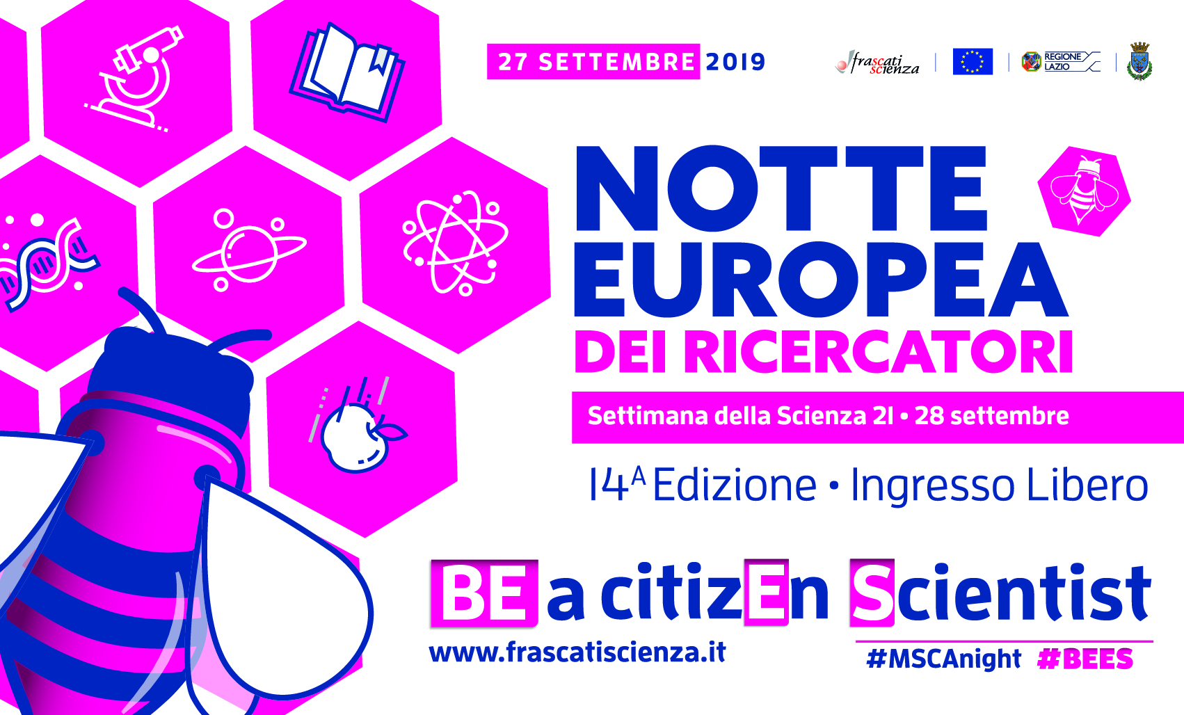 Ricerca Sponsor Notte Europea Ricercatori 2019 - Prorogato al 20 Settembre 2019