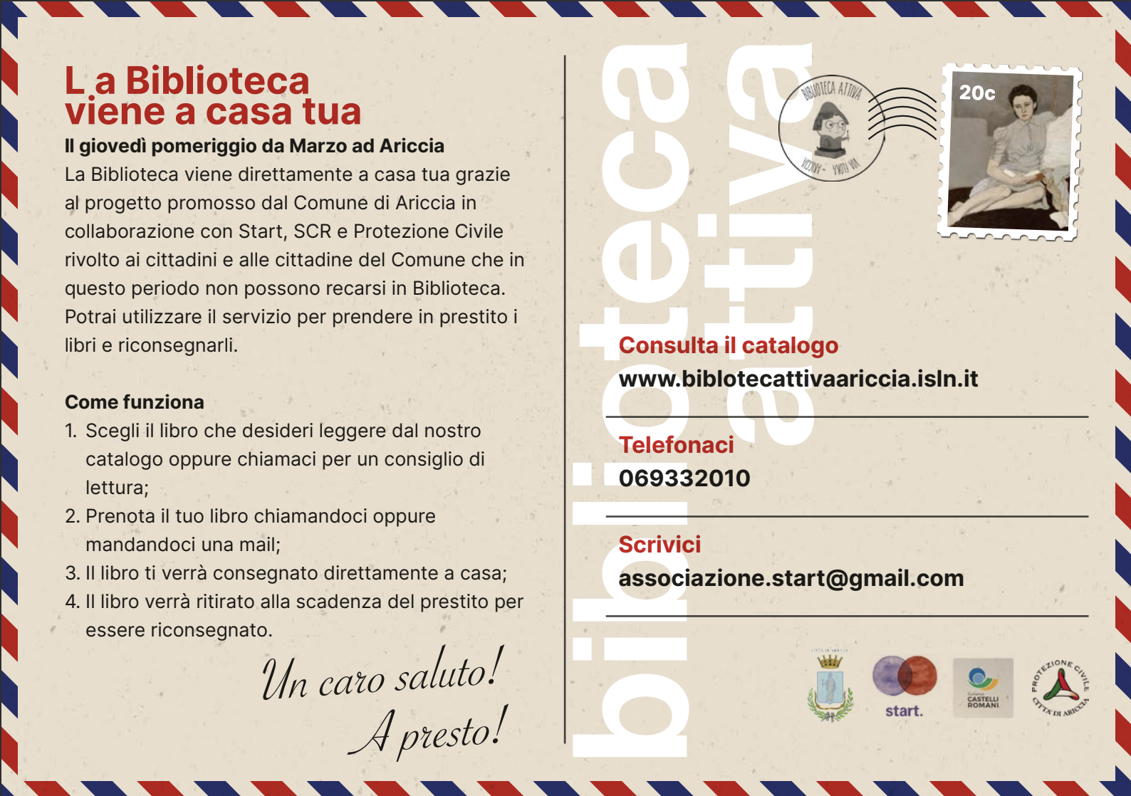 Ad Ariccia la Biblioteca viene a casa tua.