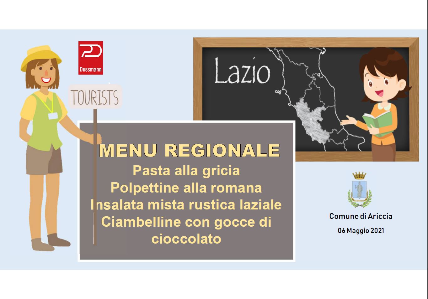 Mensa Scuole - Menù Regionale Lazio - 07 maggio 2021