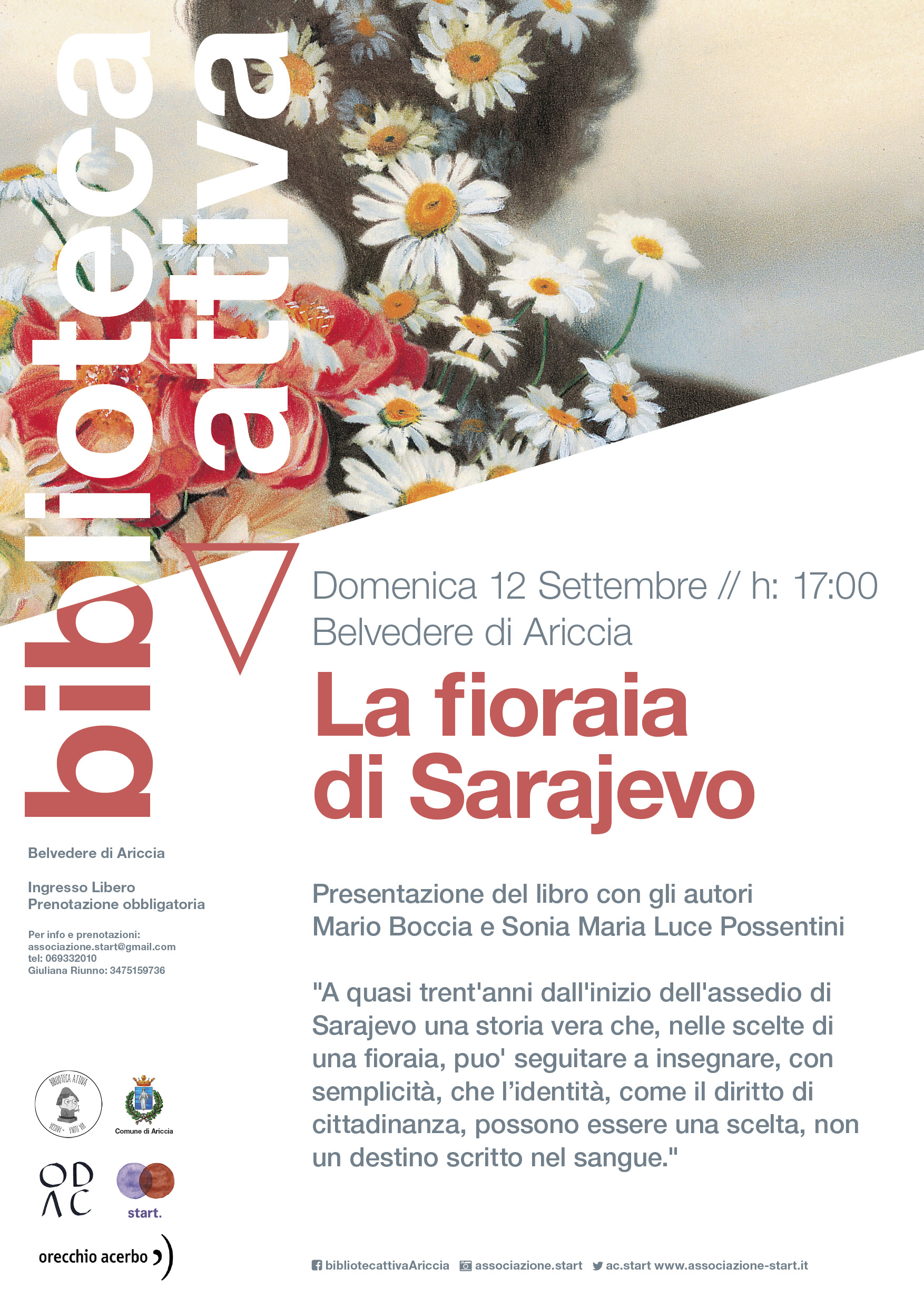 La Biblioteca Attiva presenta: La Fioraia di Sarajevo
